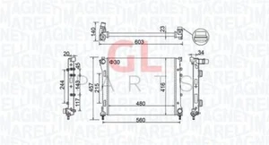 Radiator Engine Water Cooling FOR FIAT 500 312 2007-2015 - Picture 1 of 1