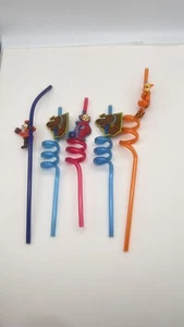 Lote de osos Crazy Straws usados vintage Tigger Teletubbie Scooby A&W - Imagen 1 de 10