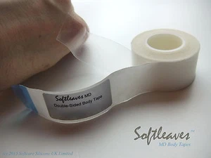UK Medical Adhesive DoubleSided Fashion Body Tape Tit Wing Tape 1.8 cm x 3 M - Picture 1 of 5