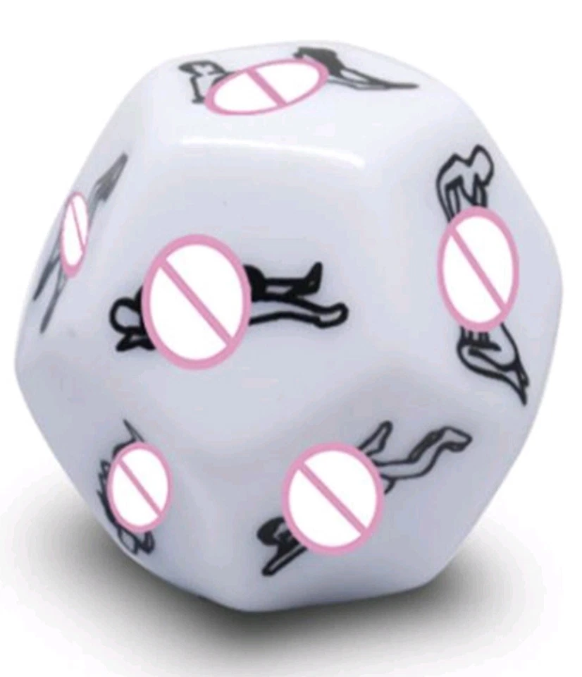 Fun 12 Side Sex Position Dice Bachelor Party Adult Couple Lover Novelty Gift - Image 1 of 1