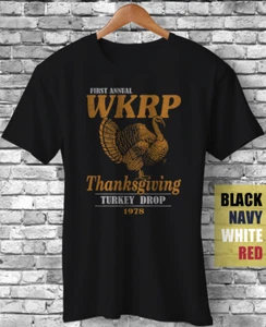 First Annual WKRP Thanksgiving Turkey Drop 1978 Cincinnati Vintage Geschenk T-Shirt - Bild 1 von 5