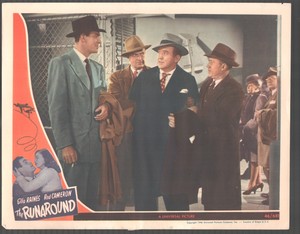 Runaround 11"x14" Lobby Card Ella Raines Rod Cameron