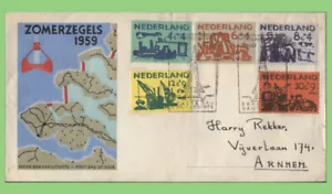Netherlands 1959 Sea Defence set on First Day Cover - Picture 1 of 1