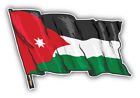 Naklejka na zderzak samochodowy z flagą Jordanii - "ROZMIARY"