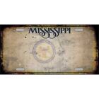Mississippi Great Seal Rusty Blank License Plate Metal Sign Car Truck Wall Home