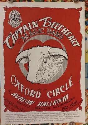 Captain Beefheart StanLeY Mouse AVaLon BaLLrOOM Poster FD13-2 Foto 1 de 4