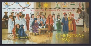 AUSTRALIA 1986 CHRISTMAS MINI SHEET Price $3.00 - Bild 1 von 1