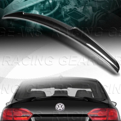 ALERÓN TAPA MALETERO FIBRA CARBONO TIPO M4 AJUSTE 11-18 VOLKSWAGEN JETTA MK6 SEDÁN Foto 1 de 4