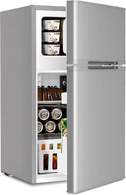 3,2 pies cúbicos, mini refrigerador, congelador, mini refrigerador, termostato ajustable Foto 1 de 4