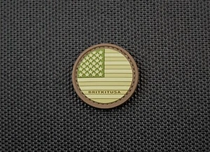 USA Multicam Flagge PVC Knopf Uniform Patch Patriot Old Glory 2A Amerika Murica - Bild 1 von 2