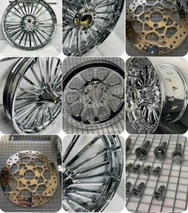 Harley Turbine II Wheels 2023 -25 Breakout CUSTOM CHROME OEM Parts/RIMS EXCHANGE - Bild 1 von 24