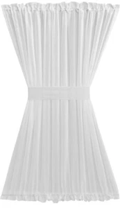 Home Trends Curtain Panel Sheer Voile Window Door Treatment 40 X 72. DWR - Picture 1 of 9