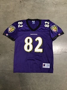 Vintage Y2K Baltimore Ravens Shannon Sharpe #82 Champion Youth Jersey Large - Picture 1 of 7