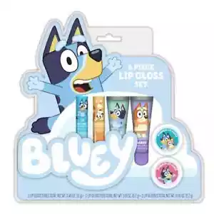 Juego de 6 tubos de brillo de labios Bluey 2 ollas de brillo de labios 2 brillos de labios - Imagen 1 de 5