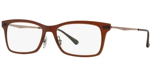 RB Optics Eyeglasses * Light Ray Rectangle RB7039-5450-51 Brown & Rose Gold - Picture 1 of 9