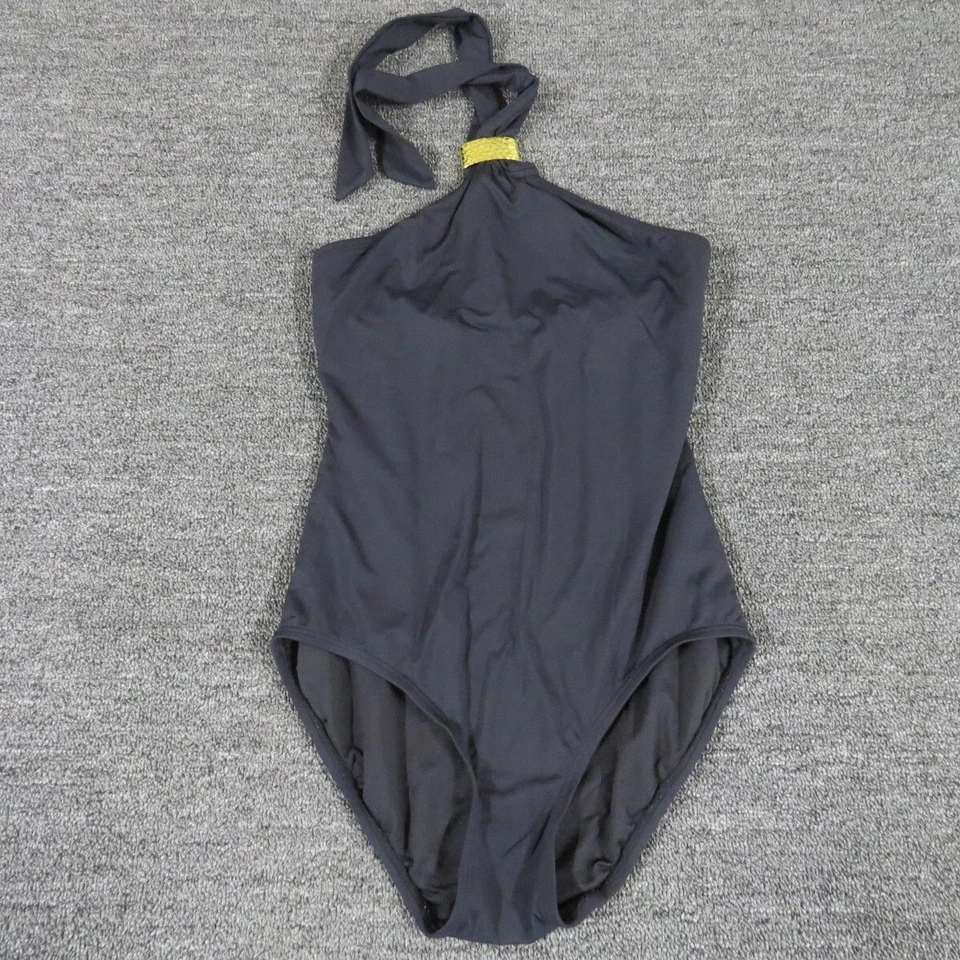 Traje de baño Michael Kors de una pieza para mujer 8 negro acolchado Foto 1 de 4