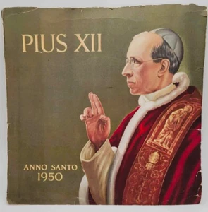 Pope Pius XII Record Pronouncing the Apostolic Blessing - 1949 7" - 78RPM 1950 - Picture 1 of 5