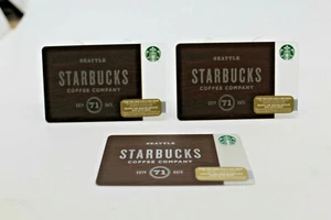 Starbucks Coffee Company Gift Card 2015 Est '71 Date Seattle Coffee Zero Balance - Imagen 1 de 12