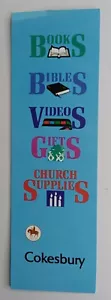 Marcador publicitario vintage de los años 80/90 de Cokesbury Christian Church suministros tiendas - Imagen 1 de 2