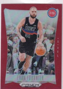2023-24 Panini Prizm Deca NBA Basketball No. 27 Evan Fournier Red Prizm 174/199 - Picture 1 of 2