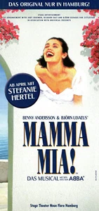 Flyer: Musical MAMMA MIA! (Neue Flora Hamburg mit Stefanie Hertel) NEU - Bild 1 von 1