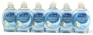 6 Bottles Softsoap 7.5 Oz Fresh Breeze Clean & Fresh Liquid Hand Soap With Pump
