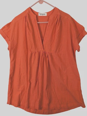 Túnica feminina Impressions tamanho S vestido de mudança de momento inteligente laranja tamanho grande praia - Imagem 1 de 4