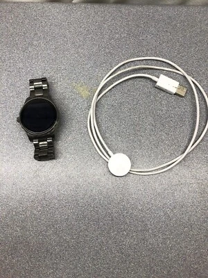 Fossil Q Marshal FTW2108 45mm Smoke Stainless Steel Smartwatch - Image 1 of 3