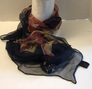 Seidentuch Shakespeare Zitat schwarz rot gelb signiert handgerollt 66 x 15" (RAR) - Bild 1 von 18