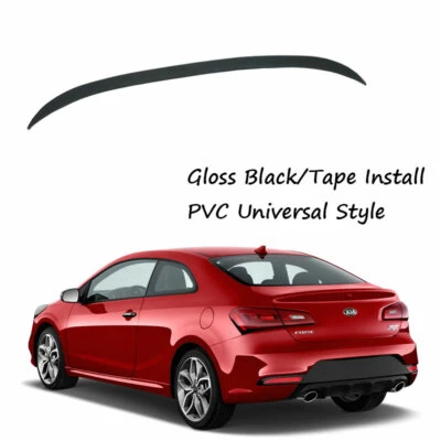 46.85in Rubber Rear Trunk Universal Spoiler Wing Fit For KIA Forte koup 2010-17 Foto 1 de 4