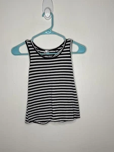 Pink Elephant Brand Striped Tank Top Girls Size 6 Navy Sleeveless Shirt - Picture 1 of 5