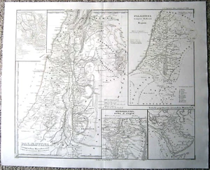 Spruner 1850 mapa histórico Palestina, #18 - Imagen 1 de 1