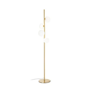 Moderner minimalistischer Design Standfuß gold mit Kugeln 4-flammig DL1794 - Bild 1 von 1