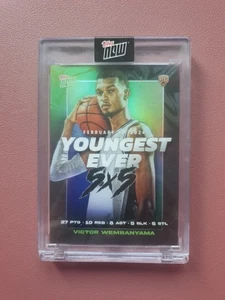 2023-24 Topps Now Victor Wembanyama RC Youngest Ever 5 x 5 #VW-2 - Bild 1 von 2