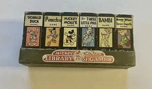 Vintage 1946 Mickey Mouse Library Of Games Vol's 1-6 Card Games by Russell Mfg - Bild 1 von 13
