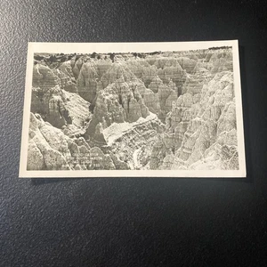 RPPC Grand Canyon BADLANDS National Park SD South Dakota Real Photo Postcard O - Picture 1 of 2