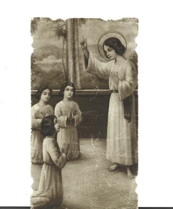 VINTAGE MARIA HEILIGES HERZ HEILIGE KARTE DRUCK IN ITALIEN - Bild 1 von 1