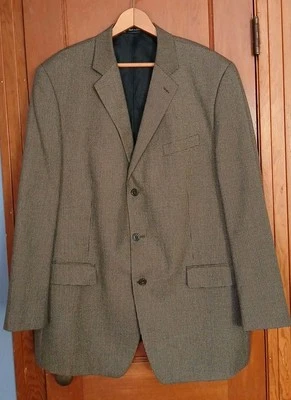 Van Heusen Blazer Mens Size 48L Brown Sport Coat Jacket  - Image 1 of 4