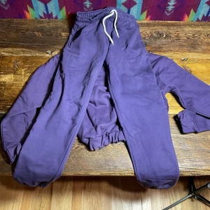 Set Pantaloni Felpati 7th Earth Studios Viola Uomo Misto Cotone Medium - Foto 1 di 18