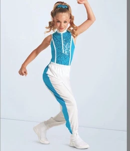 Weissman Neu ohne Etikett Good Time Good Life Prinzessin Naht Jogger Tanzkostüm 15488 XLC - Bild 1 von 13
