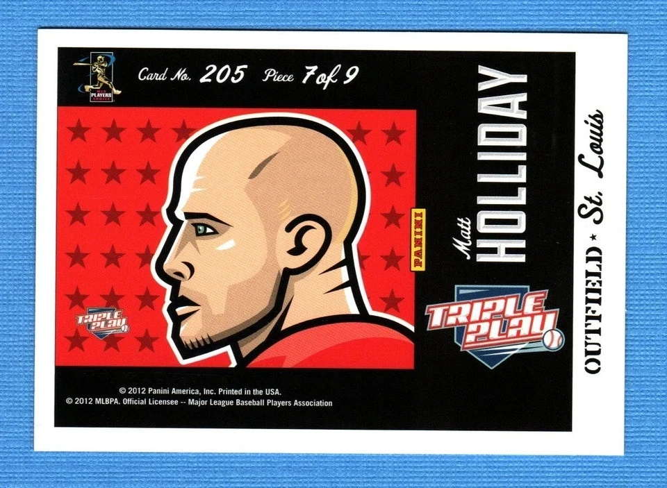 2012 Panini Triple Play Matt Holliday #78 - Image 1 of 1