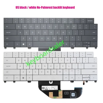Novo teclado branco/preto com iluminação traseira dos EUA para notebook Dell XPS 13 9345 9350/P189G - Imagem 1 de 2