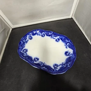 Vintage Genev Semi Porcelain Serving Platter Floral Crown Mark England - Picture 1 of 15