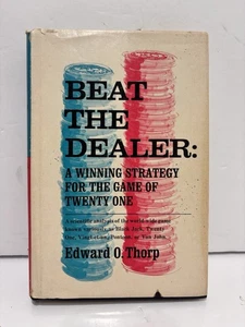 Beat the Dealer Edward Thorp First Edition 1st Print Blackjack 21 DJ Book - Foto 1 di 4