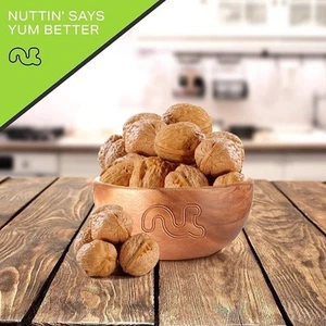 Nut Cravings Raw Walnuts – In Shell, Whole, 80oz (5LB), Fresh, Healthy Snack - Picture 1 of 7
