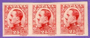 SPANISCHER VAQUER, EDIFIL # 495 P, 3-STREIFEN, M KEIN GUMMI, FANTASTISCH! - Bild 1 von 1