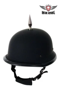 2 item German Flat Black Novelty Helmet with Spike - Picture 1 of 5