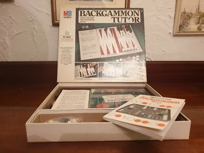 ⭐ Vintage BACKGAMMON TUTOR MB Games 1975 Retro 70's Nostalgia Toys - COMPLETE ⭐ - Image 1 of 4