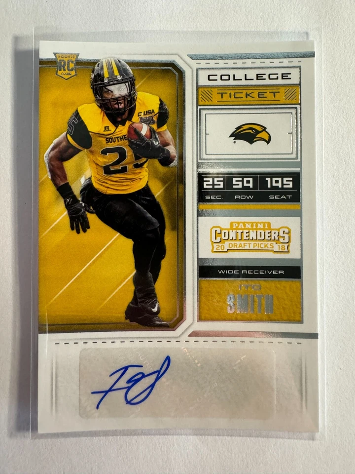 K185,544 -  2018 Panini Contenders Draft Picks #291 Ito Smith Auto RC - Image 1 of 1