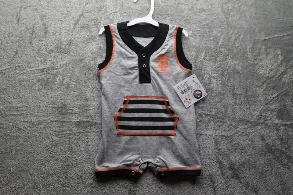 MLB San Francisco Giants Infant Boys' Short Sleeve Romper, Size (3-6M), New - Image 1 of 4